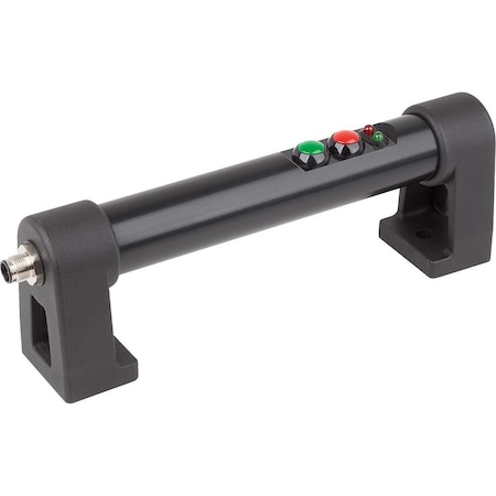 Kipp Tubular Handle W. Elec. Switch, 2 Push Buttons, Form:A Wo E-Stop, L=230, A=180, D=8, 5,  K1530.180